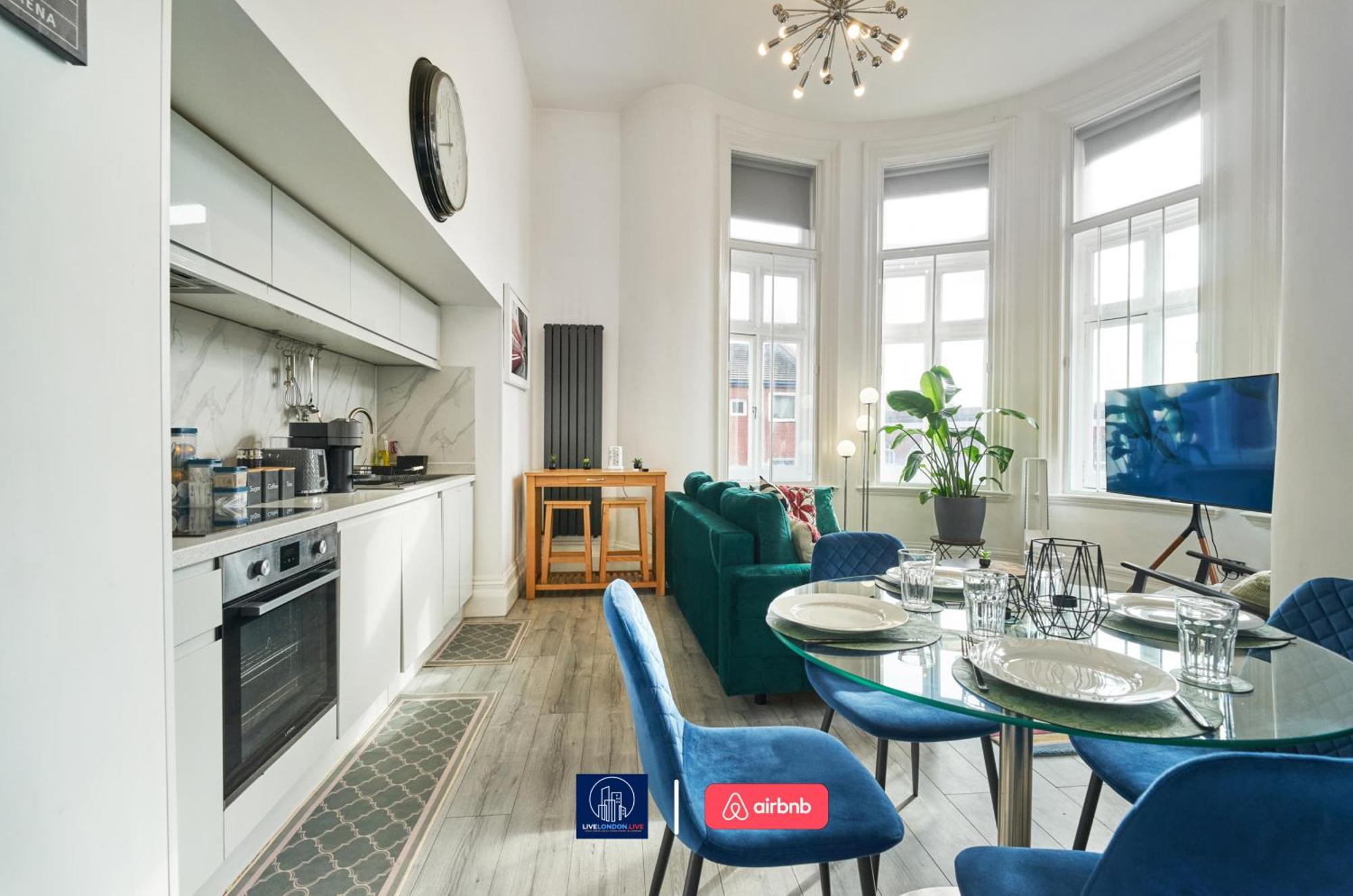 Last-Minute Specials L Sleeps Up To 4 Guests L One-Bedroom Apartment With King Bed And High Ceilings Near Camden By Live London Short Lets & Serviced Accommodation Eksteriør billede