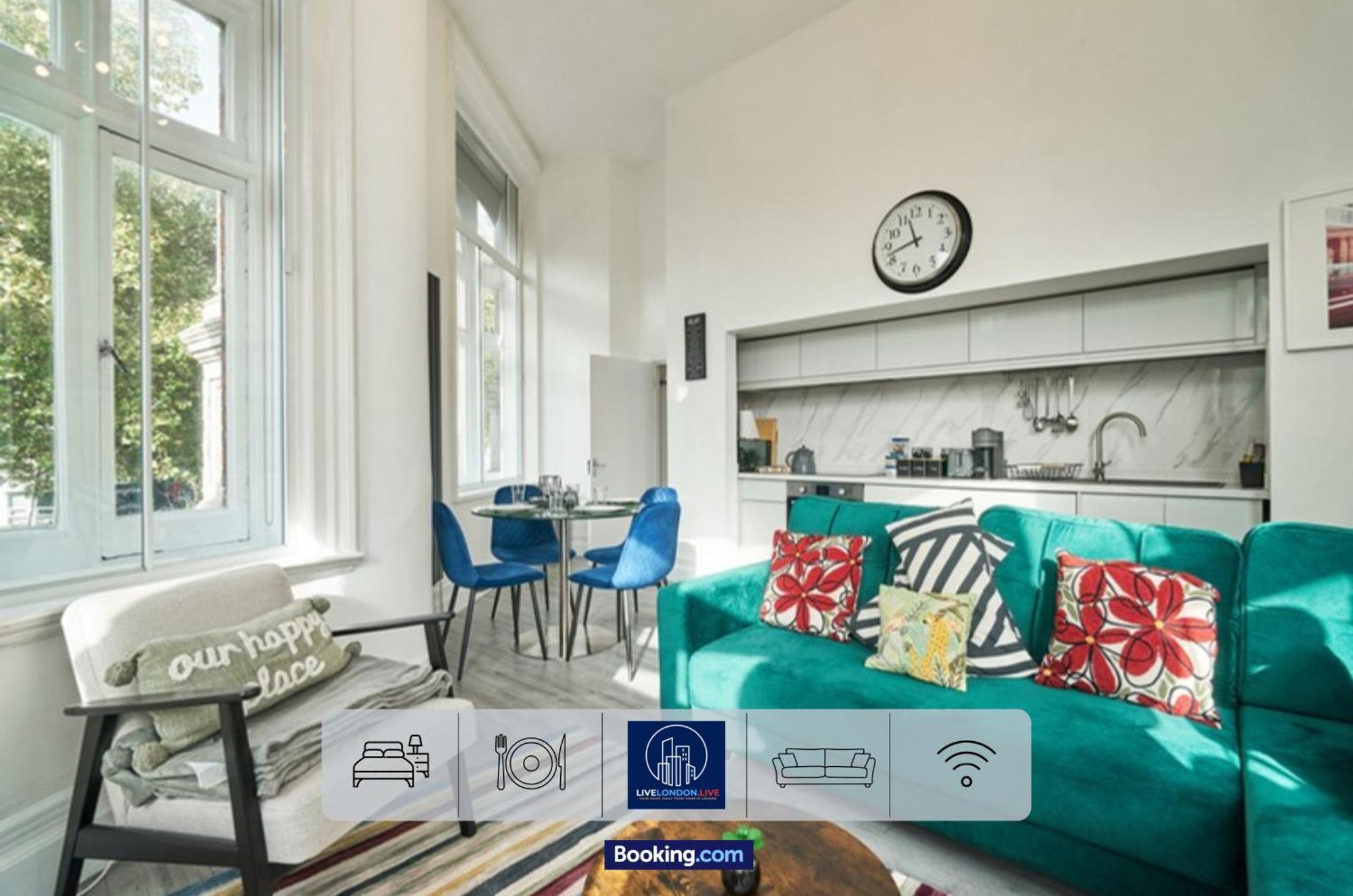 Last-Minute Specials L Sleeps Up To 4 Guests L One-Bedroom Apartment With King Bed And High Ceilings Near Camden By Live London Short Lets & Serviced Accommodation Eksteriør billede
